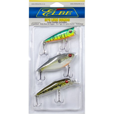 3pc Bass Lure Starter Kit - Elbe