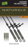 50lb Heli Rig Leaders Naturals Leadcore - Edges