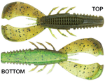 3.5" Green Pumpkin Chartreuse Pepper Cleanup Craw - Crush City