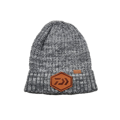 Grey Rib Knit Daiwa Beanie