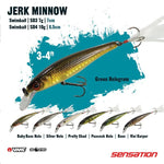 Peacock SD3 Jerk Minnow - Sen