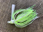 3/8oz Chartreuse / White Swim'n Jig