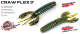 3" Black Blue Flake Craw Flex - Molix