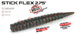 2.75" Black Blue Flake Stick Flex - Molix